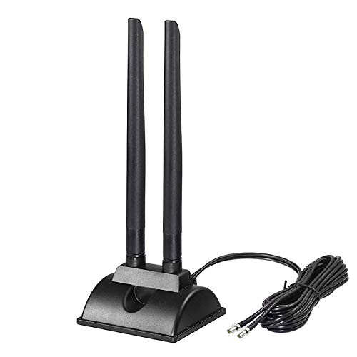 Bingfu 4G LTE Antenna 6dBi Magnetic Base MIMO TS9 Antenna Compatible with Verizon AT&T T-Mobile Sprint 4G LTE Mobile Hotspot MiFi Router Cellular Broadband Modem USB Modem Dongle Adapter
