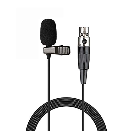 Sujeetec Lavalier Microphone Lapel Microphone Compatible with AKG Samson Wireless Transmitter - Unidirectional Condenser Mic - Mini XLR TA3F Plug