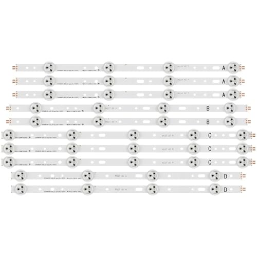 VEPKZFZNTC LED Backlight Bars Fit for Philips 40PFL3108T/60 40PFL3208T/60 40PFL3208H/12 40PFL3078/12 40PFL3107H/60 40PFL3107H/12 40PFL3078K/12