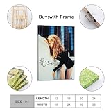 SOKE9TSB Kylie Minogue 51 Canvas Poster Wall Decorative Art Painting Living Room Bedroom Decoration Gift Frame-style16x24inch(40x60cm)