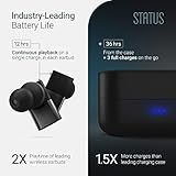 Status Audio Between Pro True Wireless Earbuds - Small Charging Case - 4 Microphones - Hybrid Triple Driver - 12 + 36 Hour Battery - Bluetooth 5.2 - Noise-Isolating Fit - IPX5 Water Resistant Ear Buds