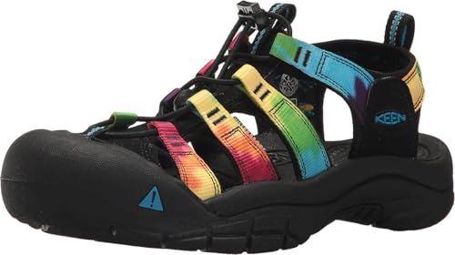 KEEN Women's Newport H2 Closed Toe Water Sandals, Original Tie Dye, 8