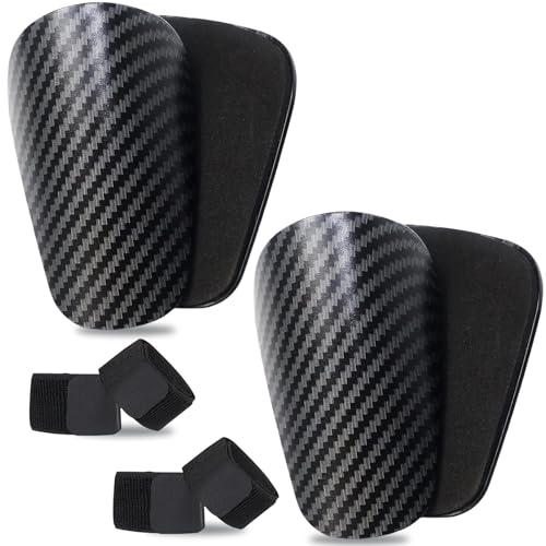 Antoyo Mini Shin Guards Soccer-2 Pairs Small shin Guards and 2 Pairs Strap Shin Fixed Straps for 4-6,Match Equipment Protective Tiny shin Guards Soccer