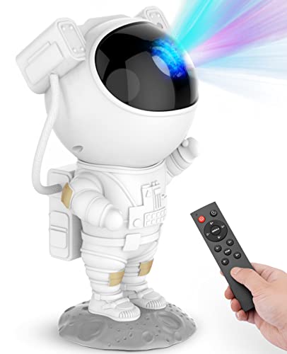 Star Projector Galaxy Night Light - Astronaut Space Projector, Starry Nebula Ceiling LED Lamp with Timer and Remote, Kids Room Decor Aesthetic, for Christmas & Birthdays