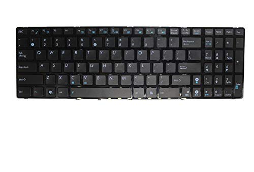 Givwizd Laptop Replacement US Layout Keyboard for Asus V111462GS1 US V111462AS1 US with Frame Blue Icons