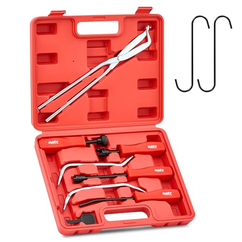 Orion Motor Tech 10pc Drum Brake Tool Kit, Drum Brake Tool with Drum Brake Spring Tool, Brake Spring Compressor, Brake Spring Pliers, Drum Brake Adjusting Tool, Brake Spoon Set, Brake Drum Tool Kit