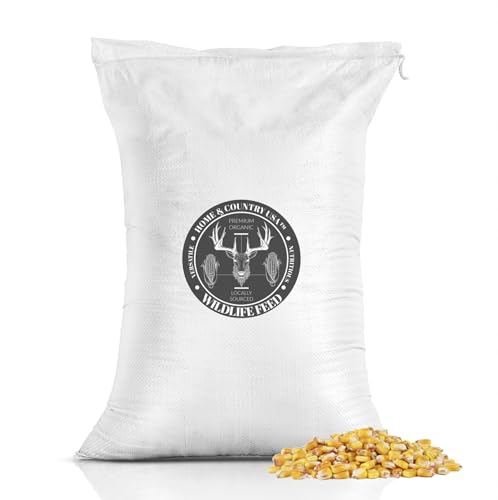 Whole Corn Kernels (50 LB) - Superior Feed Corn for Wildlife - Including Deer, Turkeys, Squirrels, Birds and More! Attract a Multitude of Species with One Highly Nutritional Option