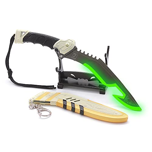 APEX Legends Bangalore Heirloom Metal Cold Steel Neon Green Action Figures Toys Collection Keychain Gift Party Supplies Desk Decoration Backpack Pendant Gift