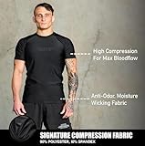 Elite Sports Jiu Jitsu BJJ Rash Guards, Men’s BJJ, No GI, MMA Ranked Short Sleeve Compression Base Layer Rash Guard