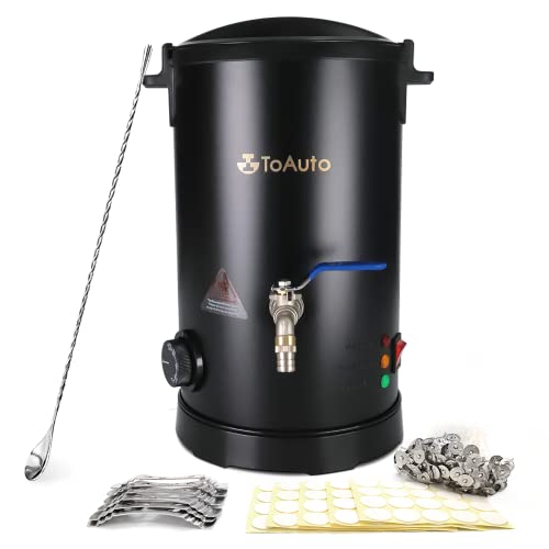 TOAUTO 10Lbs Wax Melter for Candle Making - Candle Wax Melting Pot with Faster Pour Spout and Temperature Controller, No Cloggy and Easy Clean Up