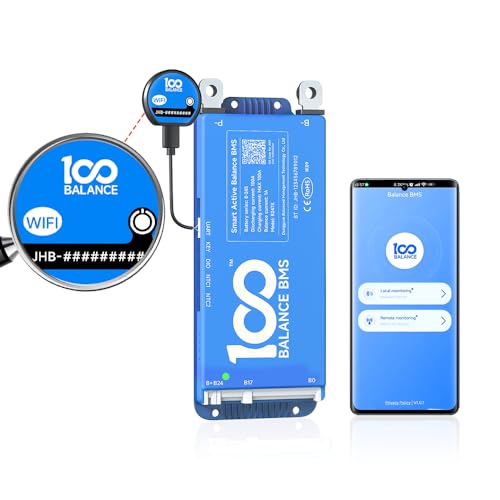 100BALANCE 150A 4-8S Standard Function Smart Active Balance BMS with WiFi Module Protection Board Build-in Bluetooth for Lithium Battery