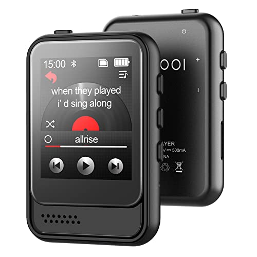 MP3 Player with Bluetooth,Portable Music Player with Speaker and Micro SD Card Slot MP3 Player with FM Radio,Video,Voice Recording,Earphone, for Kids,Jogging and Gift,Max 256GB Expand