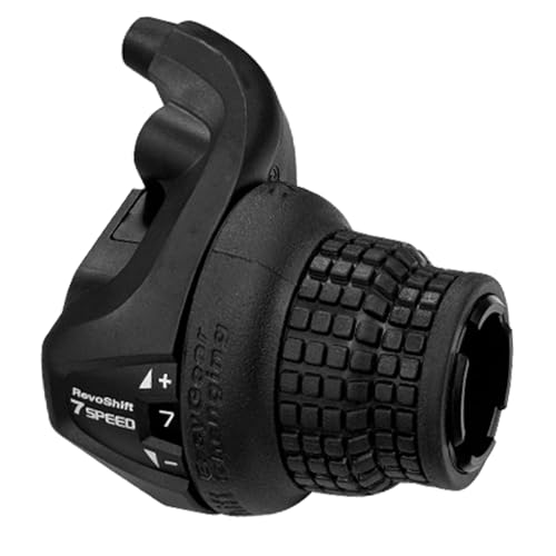 Tailcle RS25-7 Speed Bike Gear Shifter, Bicycle Revoshift Right SL-RS25-7R Shift Lever Bicycle Twist Grip Thumb Gear Shifter for MTB Mountain Bike (RS25-7 Speed Shifter)