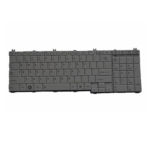 SMQMGDM Laptop Parts English Keyboard for Toshiba Satellite L670 L670D L675 L675D C660 C660D C655 L655 L655D C650 C650D L650 C670 L750 L750D(White)