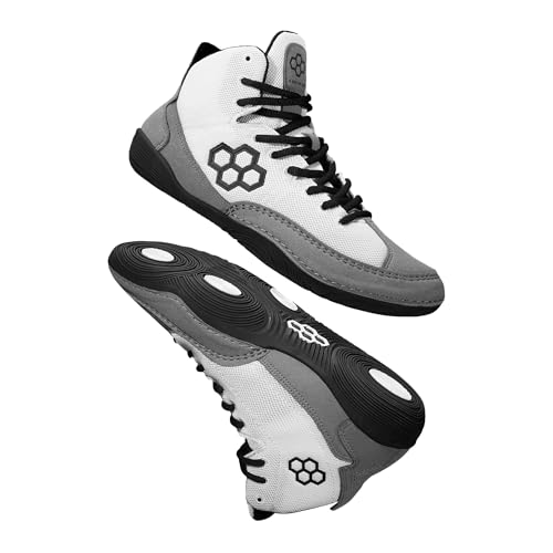 RUDIS Courage Adult Wrestling Shoes - White/Midnight,11M/12.5W