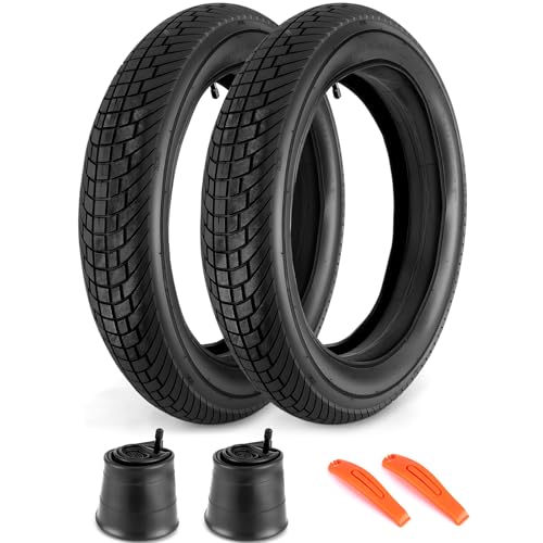 2 Pack 20x4.0 Fat Tire for Ebike and MTB, High-Performance 20 x 4 Fat Tires Set with 20x4 Tire Tube Puncture Proof, Heavy Duty 20x4 Bike Tires Durable All-Terrain