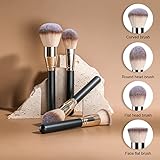 BS-MALL Makeup Brush Set 4 Pcs Premium Foundation Synthetic Powder Concealers Makeup Brushes Big Cosmetic Brushes…