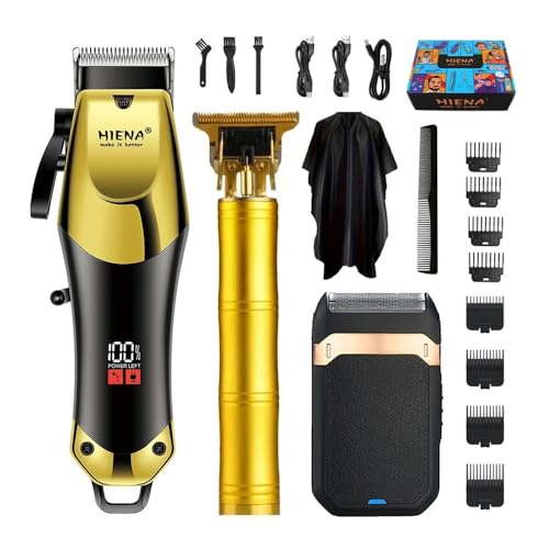 EWKYLSEM Razors Advanced Electric Hair Cutting Machine, USB Charging Trimmer, delicately Designed Portable Hair Clipper, Easy to use a Gift(Black Gold Suit A)