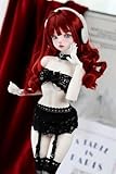 OCcBns BJD Dolls Clothes of 1/3 1/4 Dolls Underwear Underpants Socks Accessories for 60 cm/ 45 cm Dolls Clothing BJD Doll Accessories (Doll Not Included)(Black,1/3)