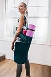 Zenifit Yoga Mat Bag – Versatile Yoga Bag with Mat Straps & Storage Pockets, Holds Yoga & Pilates Mats, Lightweight & Durable, Two-Tone Teal