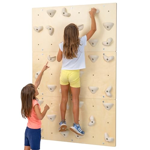 Gold Medal Sports XL Rock Climbing Wall for Kids, Climbing Wall for Kids Indoor, Indoor Rock Climbing Wall for Kids, Rock Climbing Wall, Rock Climbing Holds, Kids Climbing Wall, Indoor Climbing Wall