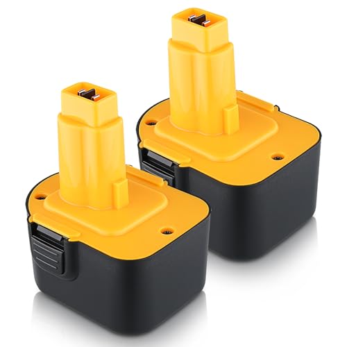 Xmenany 2Pack 4.8Ah 12V Replacement for DeWalt 12V Battery XRP Ni-Mh DC9071 DW9071 DW9072 DE9037 DE9071 DE9072 DE9074 DE9075 Compatible with DeWalt 12Volt Tools