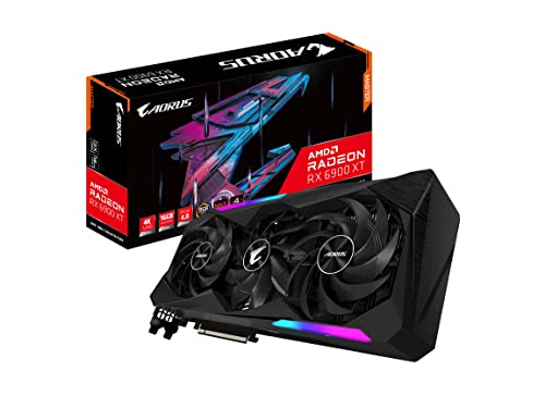 GIGABYTE AORUS Radeon RX 6900 XT Master 16G Graphics Card, MAX-Covered Cooling, 16GB 256-bit GDDR6, GV-R69XTAORUS M-16GD REV2.0 Video Card