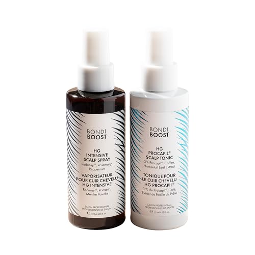 BondiBoost Intensive Spray & Procapil Hair Tonic Power Couple Bundle [4.23 Fl Oz each], Leave In Hair Treatment for Thinning Hair, Lightweight Non-Greasy Formula + Vegan/Cruelty Free, Australian Made