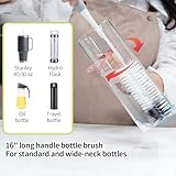 Bottle Cleaner Brush Set - Long Handle Bottle Brushes for Cleaning Narrow Neck Bottles, Beer, Wine, Baby Bottle, Pipes, Tubes, and Small Bottle