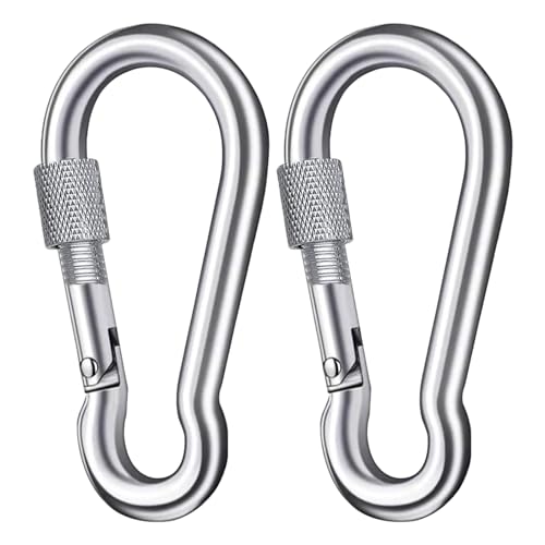 SKYSHARK Diving Clips Heavy Duty 304 Stainless Steel Clip for Outdoor Snorkeling Water Sports (6mm)