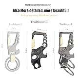 Hephis Heavy Duty Key Chain Bottle Opener,Carabiner Car Key Chains for Men and Women（Matte Black）