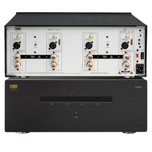 OSD Nero HTA4200 Multi Channel (4X) 200W/Ch Home Theater Amplifier, Bridgeable 300W/Ch