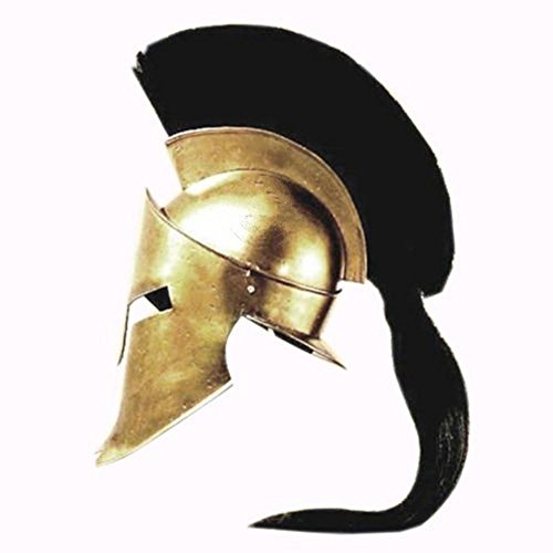 King Spartan 300 Movie Helmet + Liner & Stand for Re-Enactment,LARP,Role Play Rustic Vintage Home Decor Gifts