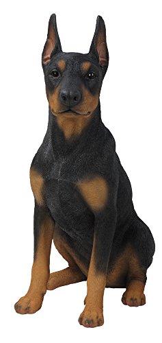 Hi-Line Gift Ltd Sitting Doberman Pinscher Dog Statue