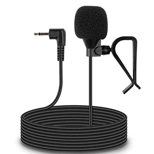 weishan Pionee Microphone for Car Radio, 2.5mm Car External Mic Replacement for Pioneer Vehicle Enabled Stereo Radio GPS DVD Head Unit