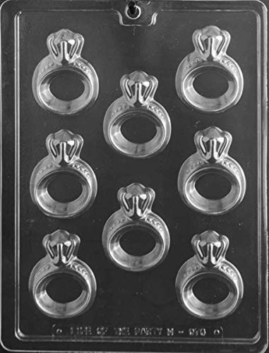 Grandmama's Goodies W076 Engagement Ring Chocolate Candy Soap Mold with Exclusive Molding Instructions … (1)