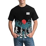 LIXBDHN Unisex Anime Shirt Athletic Tops Mens Cartoon Tee Shirts