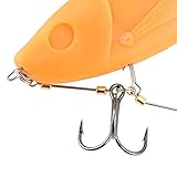 Fishing Hooks Saltwater Fishing Screw Rig Double Fishing Hooks with Pike Center Pin Belly Stingers for Shallow-Rigging, 1 Pcs Per Pack Fishing Valentines Gift(Size S)