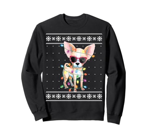 Chihuahua Dog Mom Women Christmas Ugly Sweater Sweatshirt