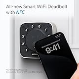 ULTRALOQ Bolt NFC Smart Lock, Built-in WiFi Keyless Entry Door Lock with Door Sensor, Smart WiFi Deadbolt, Smart Home Automation, 10 Months Battery, IP65 Waterproof