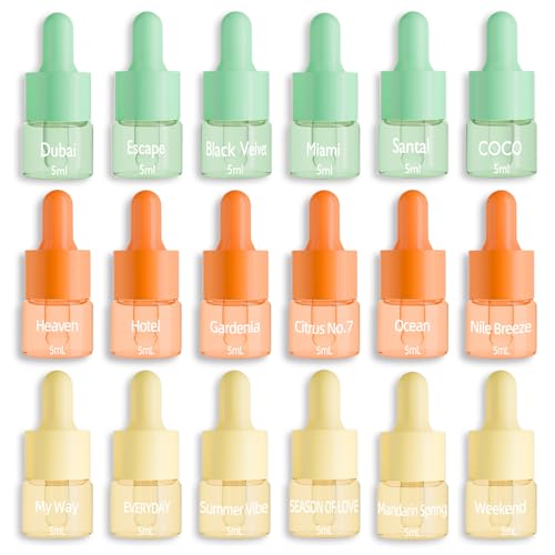 Hotel Fragrance Diffuser Oil Gift Set | Aromatherapy Diffuser Oil | Inspired by of Westin White Tea, Edition, Marriott, Fairmont and The Ritz Carlton Signature Scents, Total 18 Essential Oils for Home