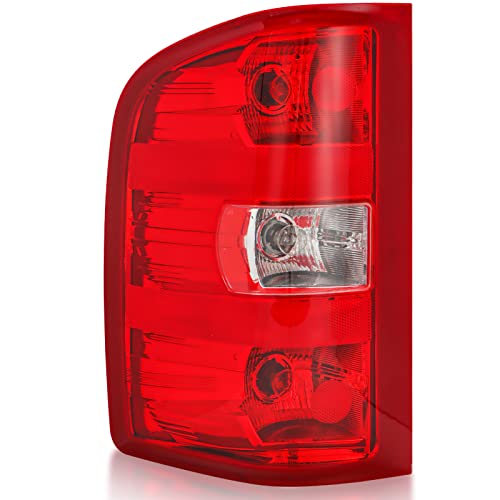 Tektend Tail Light Assembly Compatible with 2007-2013 Chevy Silverado 1500 2500HD 3500HD Pickup Truck Taillights Factory Style Rear Brake Lamps OE Replacement, Driver Side