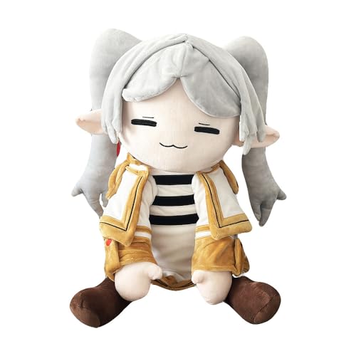 LUNK Anime Plush Pillow 29.5 Inch Frieren Figure Stuffed Cushion Cartoon Soft Pillow Home Car Sofa Bed Cushion Decoration