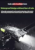 3-in-1Multi Functional Bike Light 800 lumens Nighttime Speedometer, Horn, Lights, Bike Light Speedometer, Waterproof Bike Headlight and taillight Set, Bike Accessories,Bike Speedometer