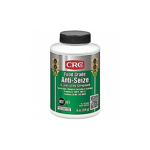 CRC Food Grade Anti-Seize & Lubricating Compound, 8 Wt Oz, Anti-Seize Grease for Fittings, Bushings, Flanges, Headers, NSF H1 Registered