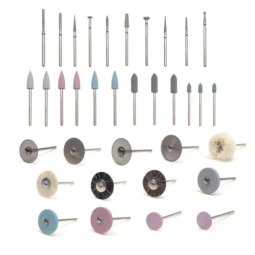35pcs/Set Dental Popular HP Kit for Grinding or Polish Ceramics Porcelain Diamond Burs Brush Dentist Lab Tool Materials