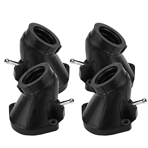 Motorcycle Carburetor Intake Boot 4Pcs High Performance Durable Plastic Black 7.3x7x4.5cm Replacement for XVZ1300 Royal Star Tour Deluxe 1997 2001