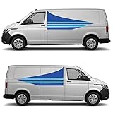 Caravan, Camper, Van or Car Vinyl Stickers - Vehicle Exterior Side Stripes (Axul Stripes, Medium)