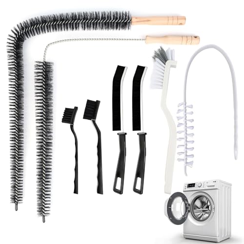 Washing Machine Cleaning Brush,Dryer Cleaning Brush,Crevice Brush for Bathroom, Shower & Kitchen - Scrub Brushes with Long Handle,Household Cleaning Tools Tile, Bathtub, Sink, Grout Cleaning Brushes