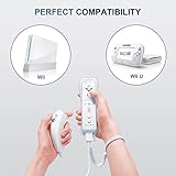 FASIGO Wii Remote with Nunchuck, Wii Controller with Nunchuck, Compatible with Nintendo Wii/Wii U, 2 Pack